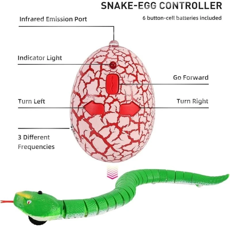  Realistic Remote Control Rattle Snake Toy With Flexible Joints For Kids Interactive Play And Family Fun
