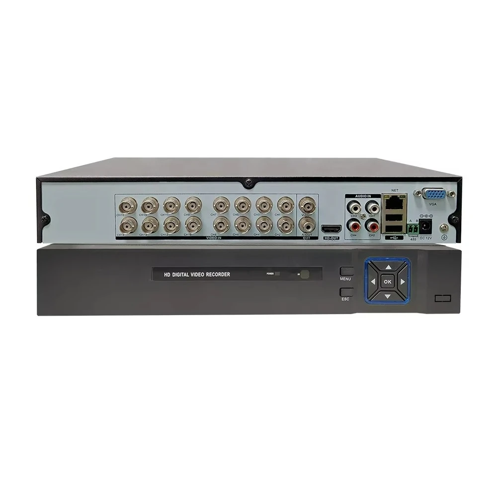16CH 5mp Video Input 16CH Coaxial Audio Input Hybrid AI XVR CCTV 16 Channel H265 Digital Video Recorder DVR
