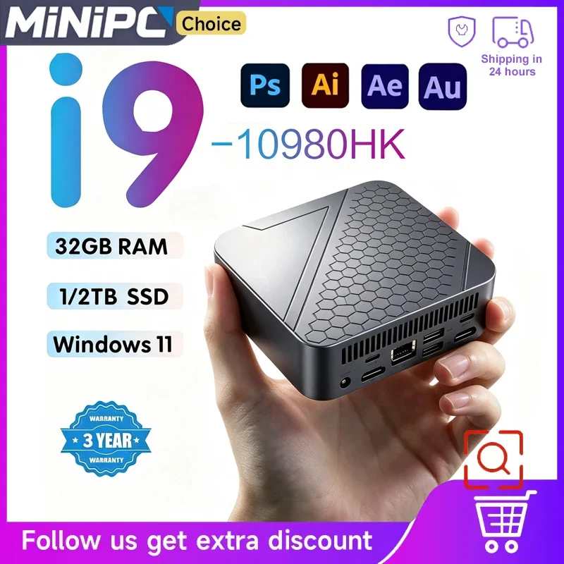 2026-ハニカムコア-i9-10980hk-ポータブルpc-コンピューター-windows-11-pro-ミニpc-16gb-ram-1tb-2tb-ssd-wifi-6-bt-52-4k-ゲーミングpcデスクトップ