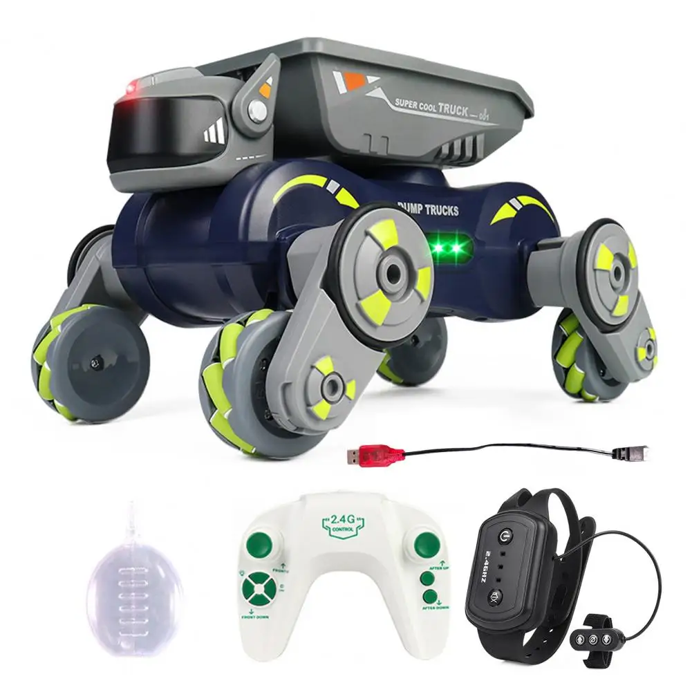 360-Grad-Drehung Rc-Auto Elektrisches Rc-Stunt-Auto mit leichter Musik Gestenerkennung Roboter Hundespielzeug 2,4 GHz Fernbedienung für Kleinkinder