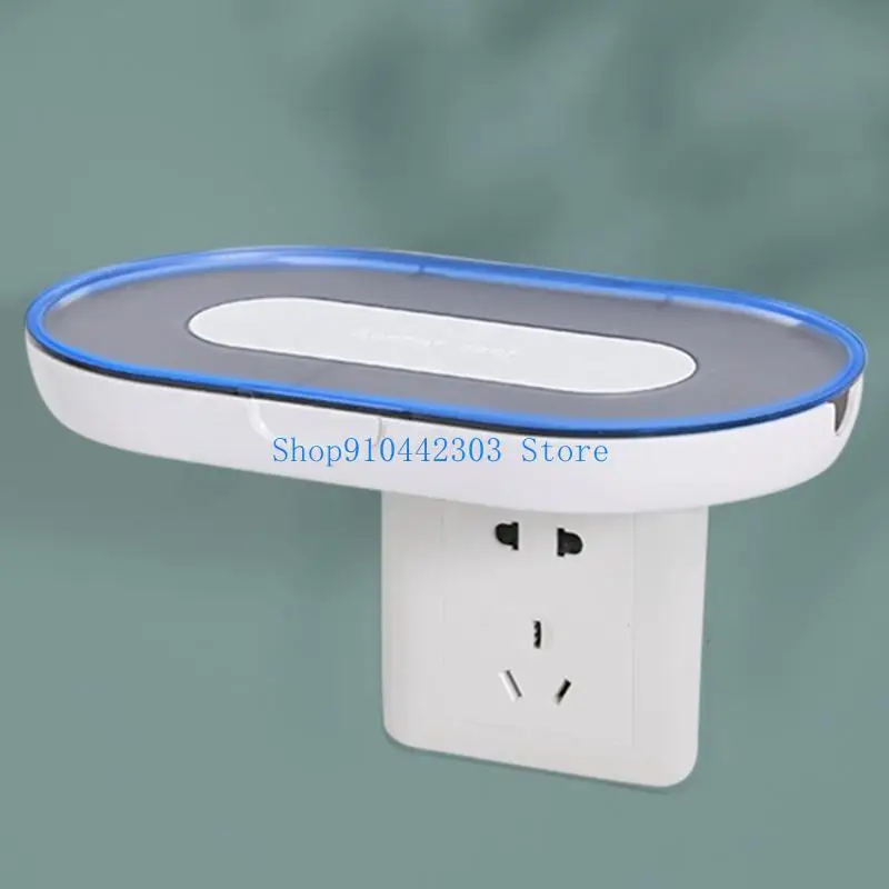 

652F Стеллаж для хранения розеток без перфорации на стене Полка для маршрутизаторов Держатель для розетки