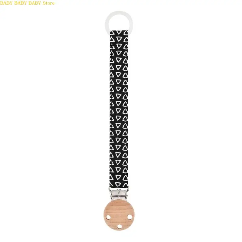

Q81A Cotton Linen Baby Pacifier Clip Soother Dummy Holder Leash Strap Nipple Holder
