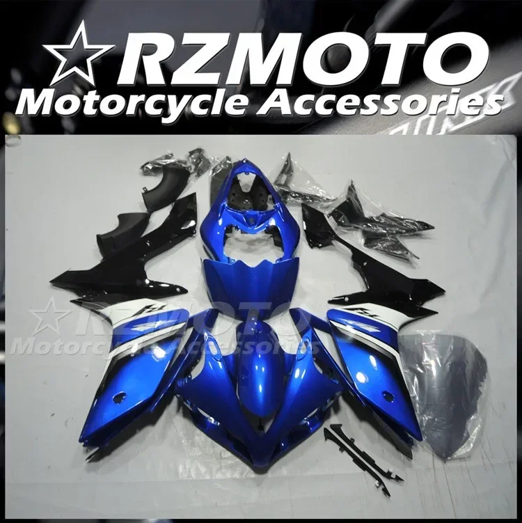 

4Gifts New ABS Motorcycle Whole Fairings Kit Fit for YAMAHA YZF - R1 2007 2008 07 08 Bodywork Set Cool Blue White