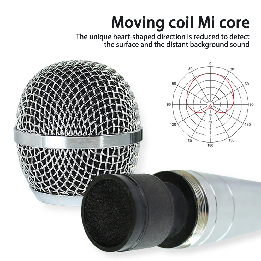 Professional Wire Microphone For Stage Singing All metal dynamic Mic For Family karaoke/Recording/Performance/Speech