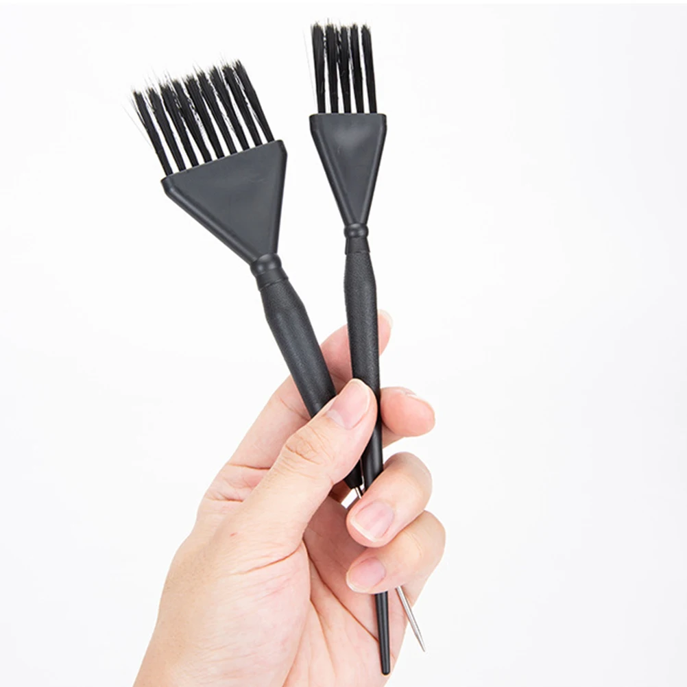 

2 шт., набор кистей для краски для волос, небольшой аппликатор для окрашивания волос, отбеливание, мелирование, салонные инструменты, многофункциональная расческа для краски