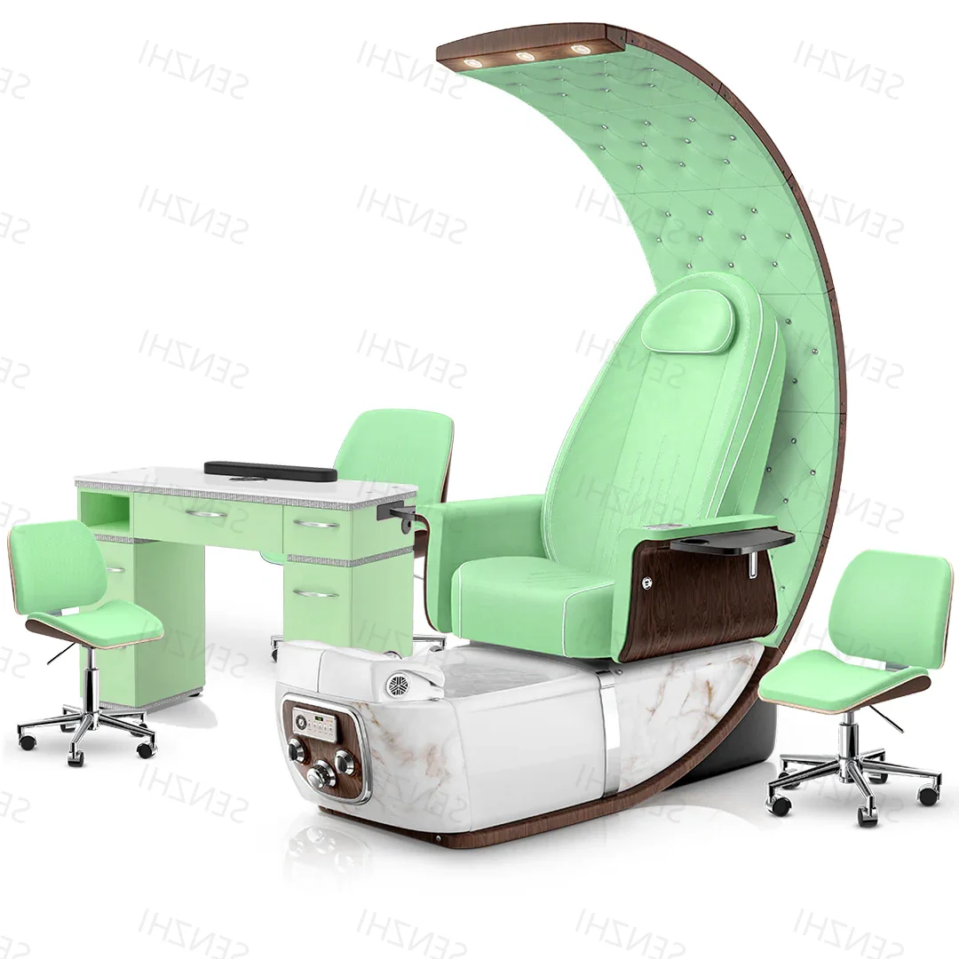 Modern Pedicure Chairs No Plumbing With Bowl Pedicure Foot Care Chair With Electric Basin For Pedicure Stations