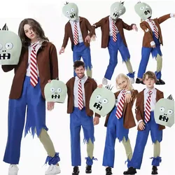 Adult Halloween Funny Cosplay Game Zombies Novelty Jumpsuit Mask Outfit Clothes Festival Carnival Dress Up Party Stage Show
