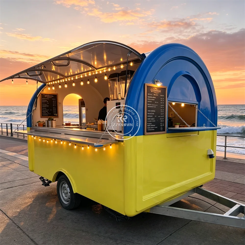 

Custom Built Concession Trailer Food Trailer Mobile Street Catering Kiosk Grill Food Truck With Professional Kitchen