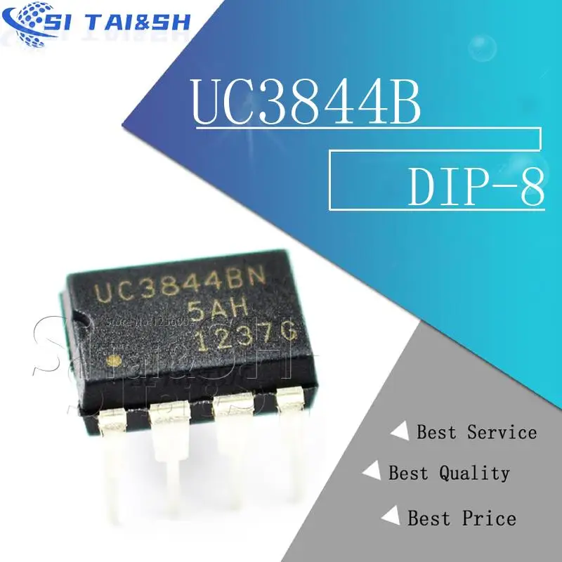 10PCS UC3844B Black plastic protective case For DIP-8 UC3844BN UC3844 UC3844AN UC3844A DIP new and original
