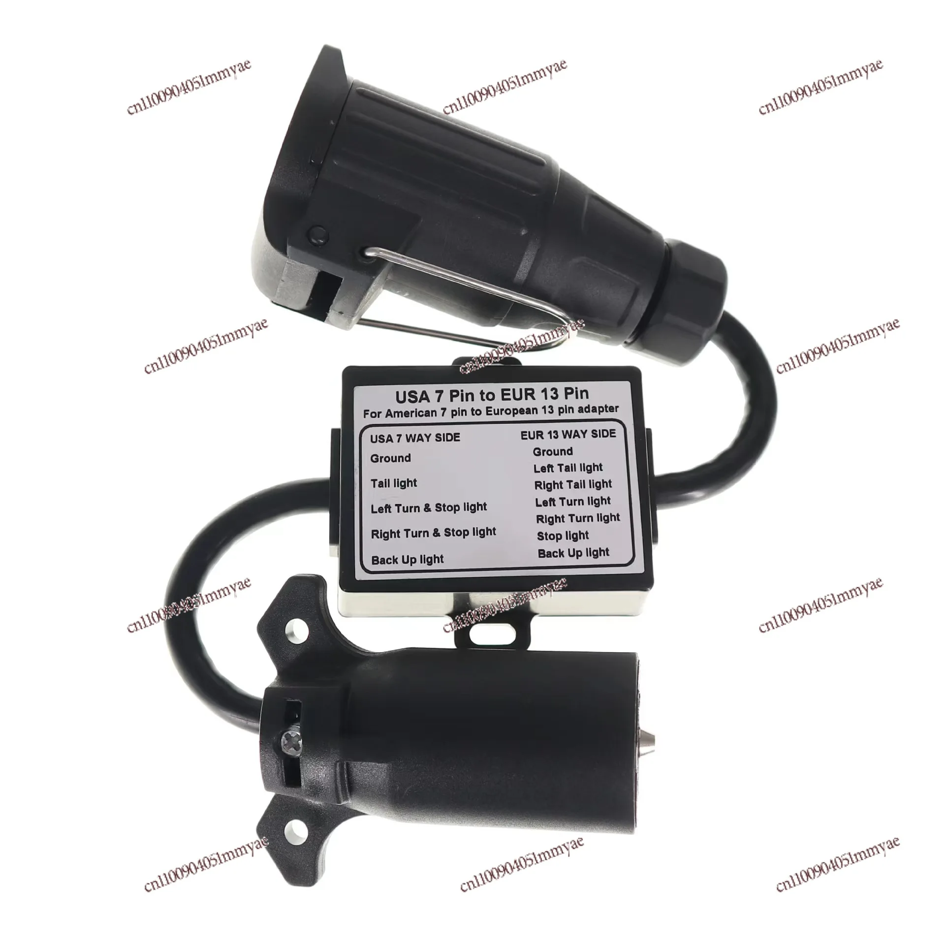 

Trailer connector 7-pin to European 13-pin separation brake light line, tail light line separation