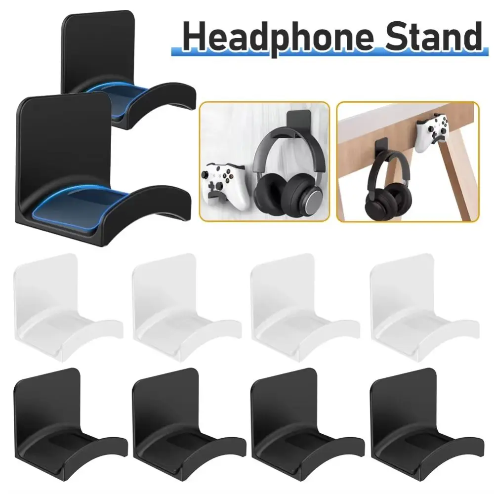 Tragbarer selbstklebender Kopfhörerständer zur Wandmontage, platzsparender Kopfhörerständer, Kopfhörerhaken für Gaming-Headsets