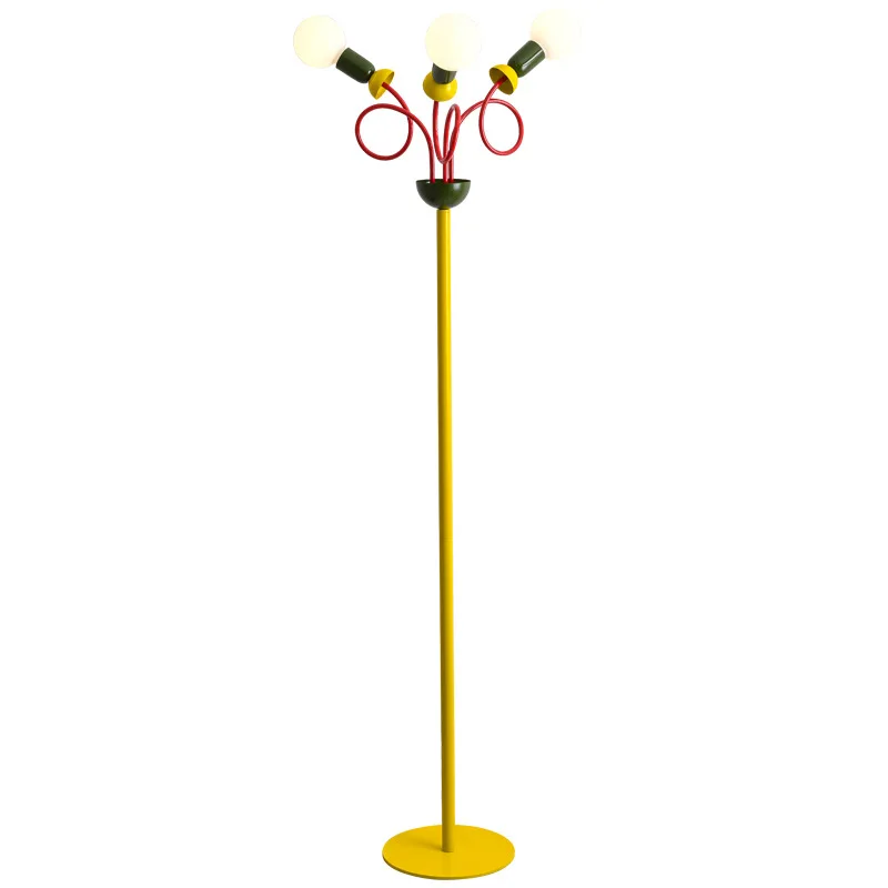 مصباح أرضي لغرفة المعيشة وغرفة النوم والرياح الإبداعية بجانب السرير وحديث وبسيط لدراسة المشاهير على الإنترنت وجو عمودي #1