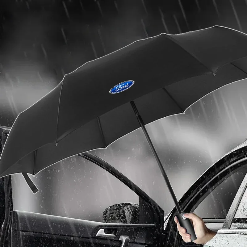 Car Accessories Car Automatic Folding Windproof Sunshade Umbrella For Ford Focus 2 3 Mondeo Fiesta Kuga Ranger Excape Taurus