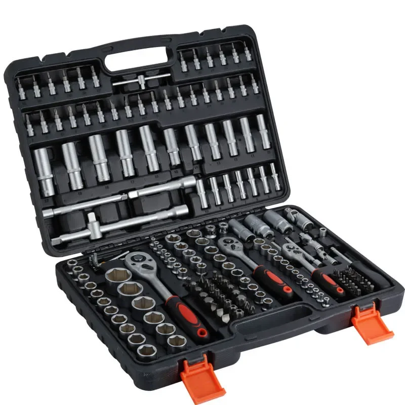 Socket Ratchet Wrench Set, Home Machine Repair Tool Combinação, 172 peças