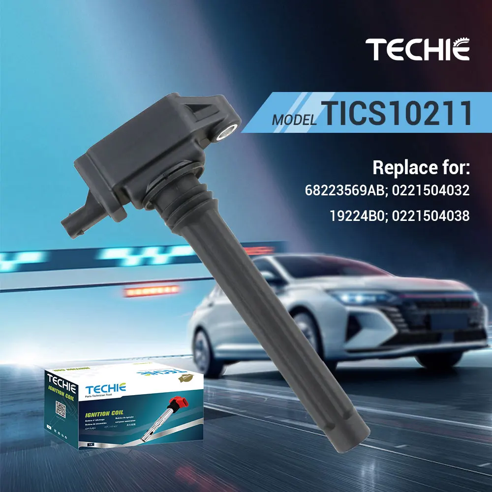 

1 шт. катушка зажигания TICS10211 замена для 68223569 АБ 19224Б0 0221504038 05149168 AI 1922AB0 0221504032 UF648 C1791