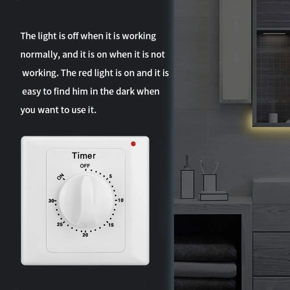 Countdown Turn Off Water Pump Timer Switch Socket Automatically Power Off Energy Saving Power Control Mechanical Timer Switch