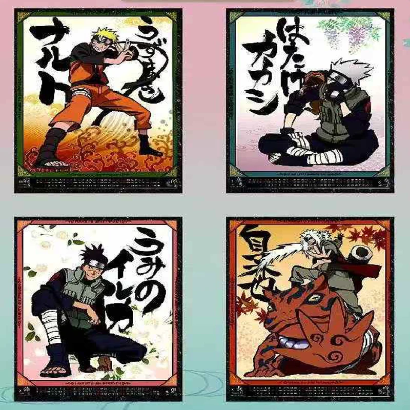 Naruto Set Collection Cards Booster Box Case Yuka Wenchuang Wave 2 10*15cm Limited Playing Cards Games Toys Child Gifts