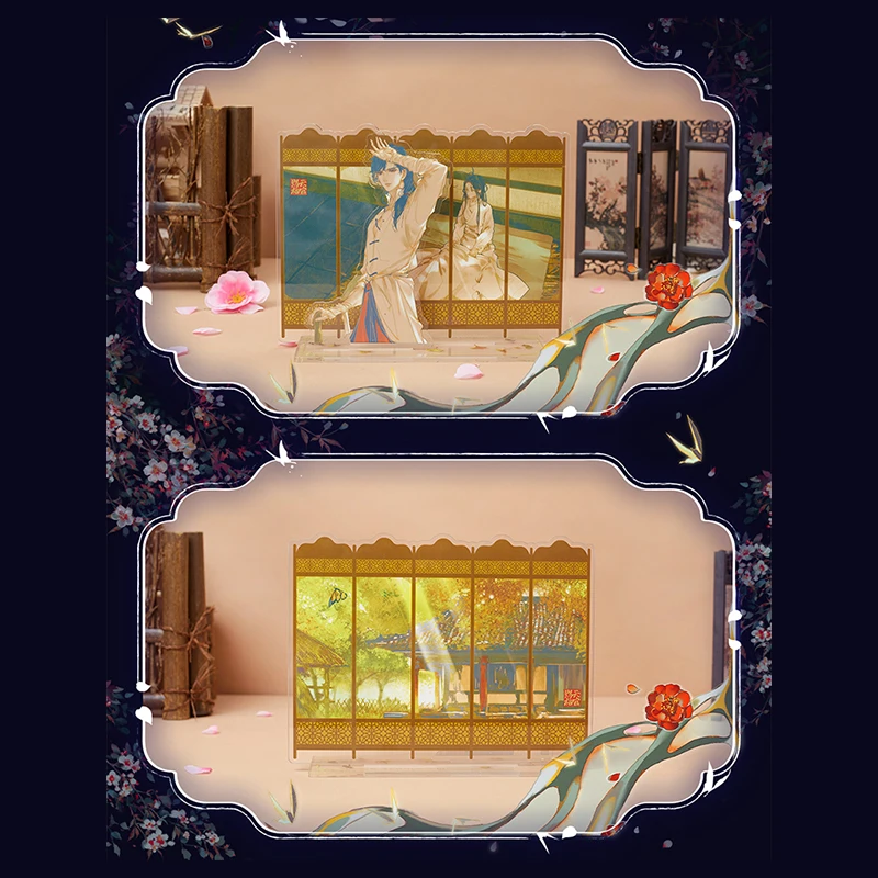 Anime Tian Guan Ci Fu/Heaven Official's Blessing Xie Lian Hua Cheng Cosplay, doble cara, acrílico, señal de pie, regalo