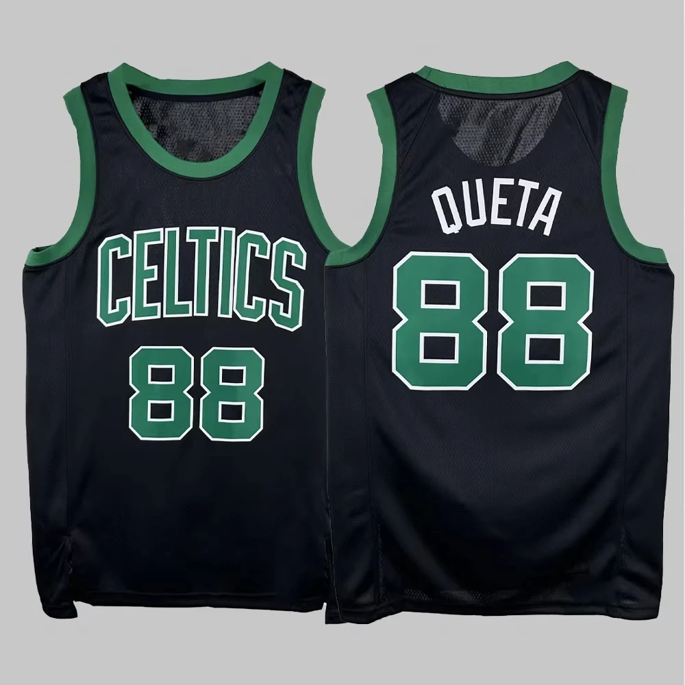 Loose Breathable Quick-Drying Basketball Training Jersey 3D Printing Celtics No. 88 No. 4 Holiday Keita Jersey Men's Jersey