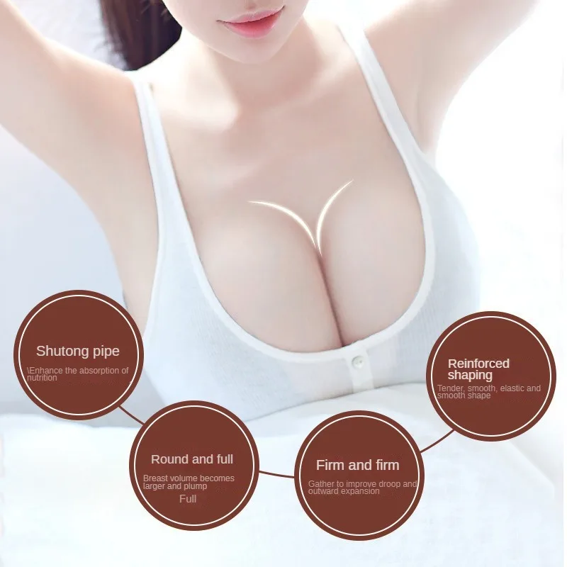 Enlarged Female Breast Size Massage Oil Bigger Bust Care Cream Natural Plants Pueraria Mirifica Papaya enhance Tighten Capsules