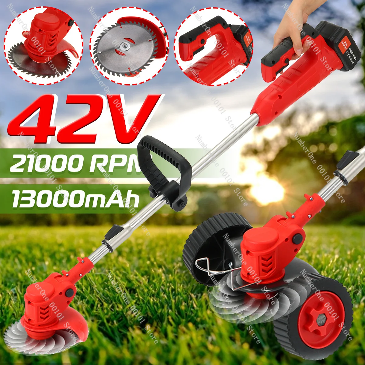 

ElectricityCordless Electric Lawn Adjustable Trimmer Efficient Garden Pruning Cutting NM110