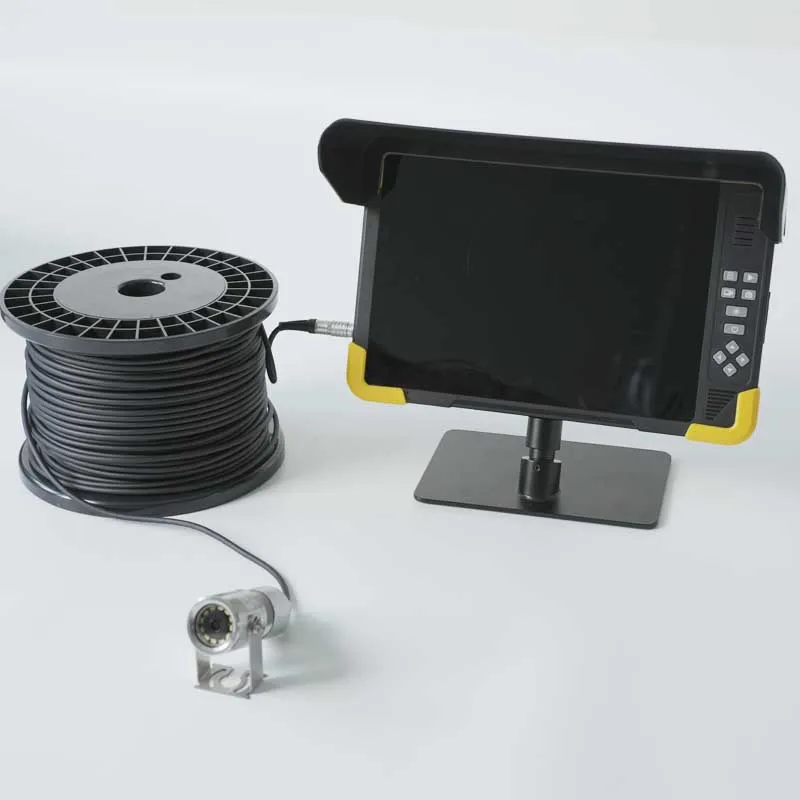 Long cable for Option 5MP 4K 10inch Deep Water Well / Downhole /Aquaculture  /Submarine Inspection Camera