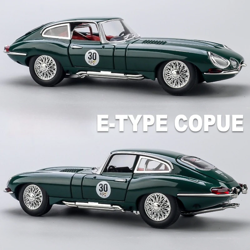 

1:24 E-TYPE Vintage Car Alloy Car Model Sound Light Car Toy Model Collection Decoration Ornaments Gift