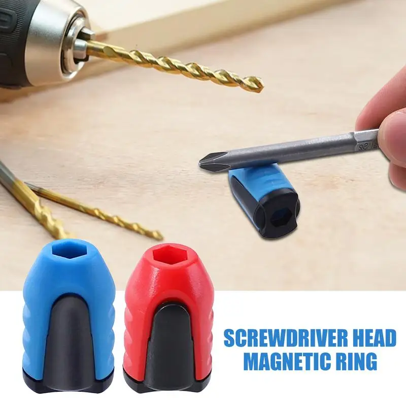 Magnetic Screwdriver Ring Stainless Steel Magnetizer Tool Magnetic Pick up Tool Removable Screw Catcher Tool Magnetizer for Auto