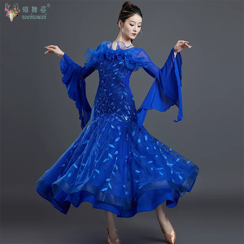 

Ballroom Dancing Performance Big Swing Dresses Women's High-end Modern Dress Waltz Foxtrot Tango Quickstep Competition Clothing
