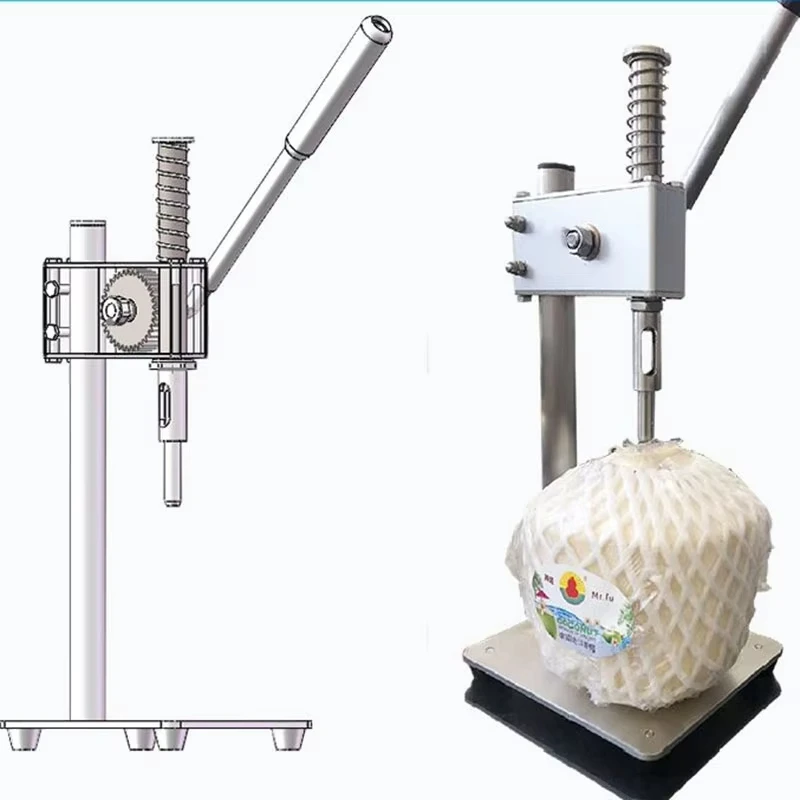 Coconut Cutting Press Opening Maker Machine Fresh Opener Large Capacity Coconuts Machine Juice Extractor Machine
