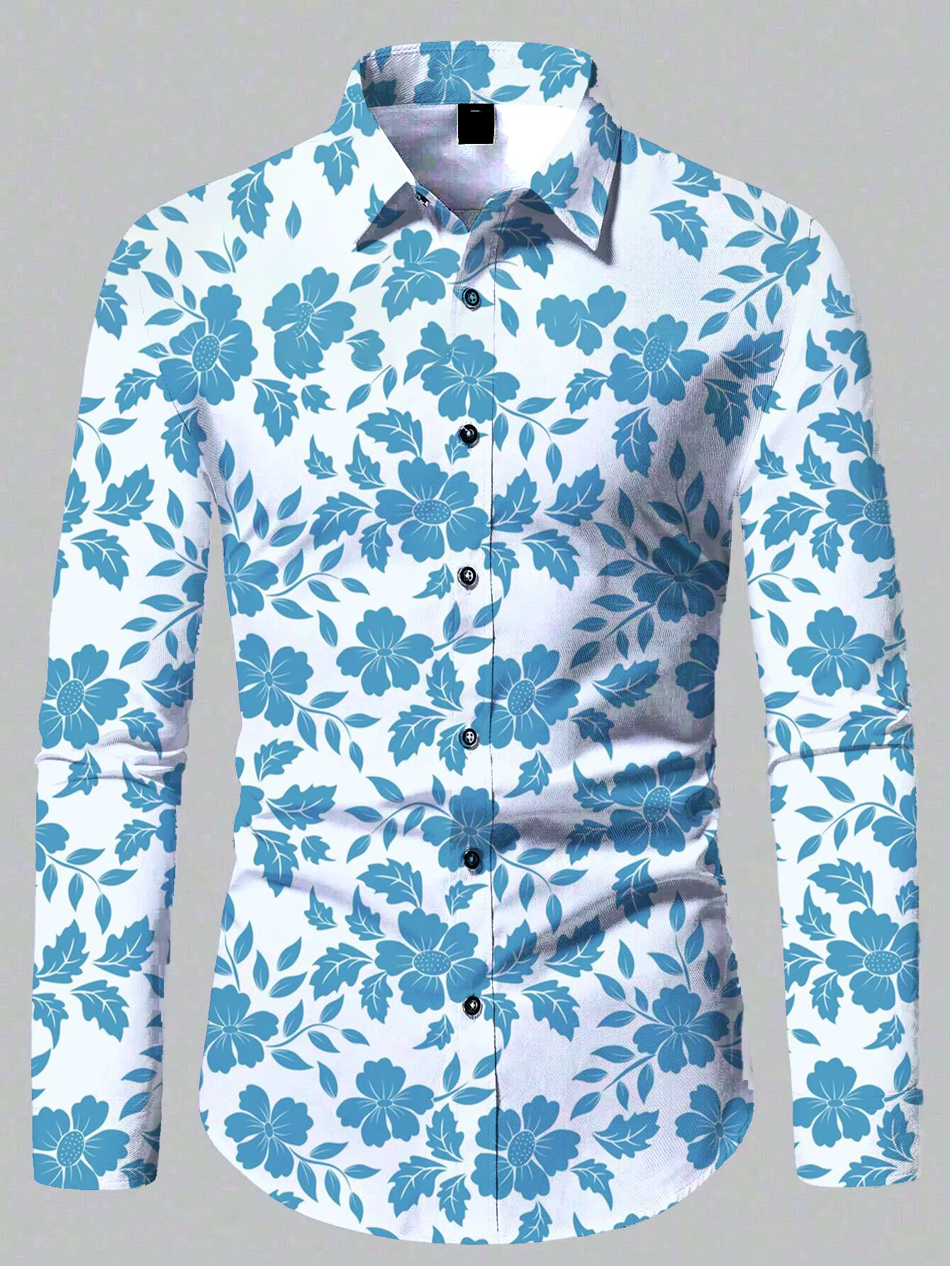 

Hawaii Men's New Comfortable Long Sleeve Shirts New Casual Design Shirt Fashion 3D Printed Flower Pattern Men's Clothing
