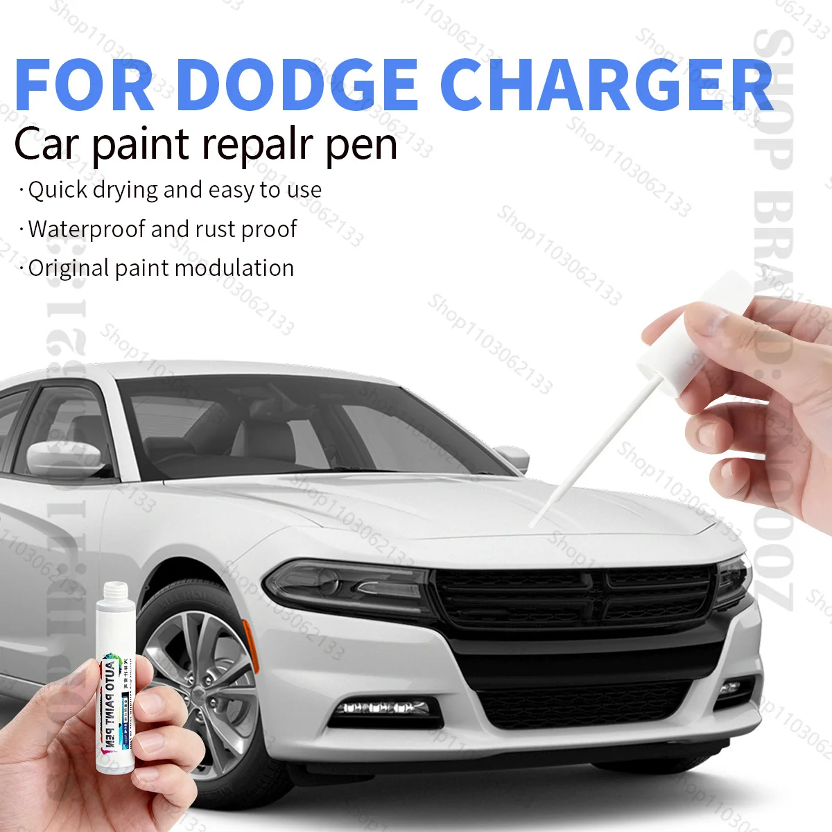 

Для Dodge Charger 2006-2025 LX LD Ручка для ремонта краски Touch Up Засіб для удаления царапин Автоаксессуары «сделай сам» Черный Белый Синий Зеленый Фиолетовый