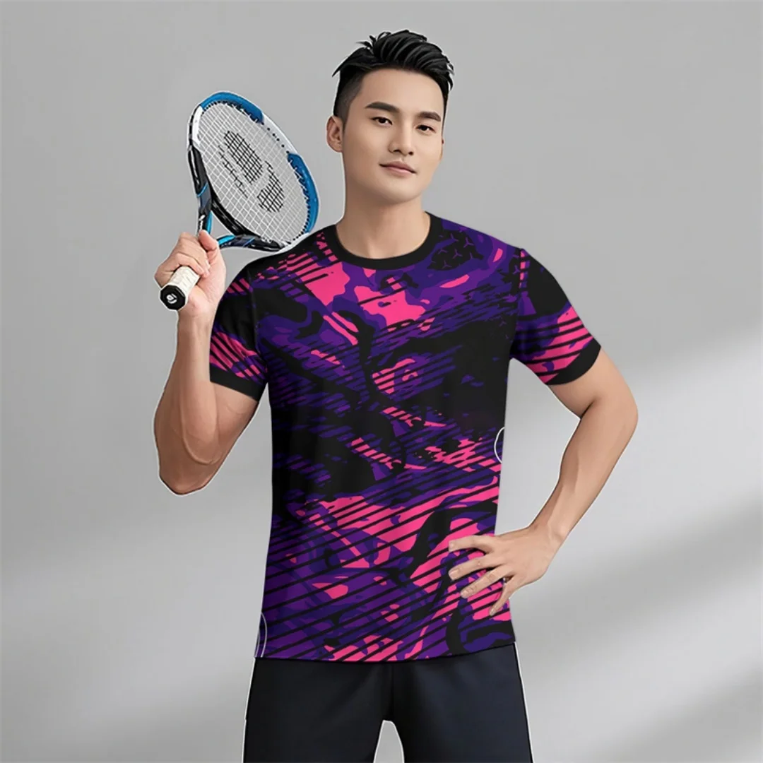 

Футболки для фитнеса на открытом воздухе, трикотажные изделия для бадминтона и тенниса, летние спортивные футболки для отдыха, быстросохнущая мужская футболка, детская одежда, футболка Y2k Woman