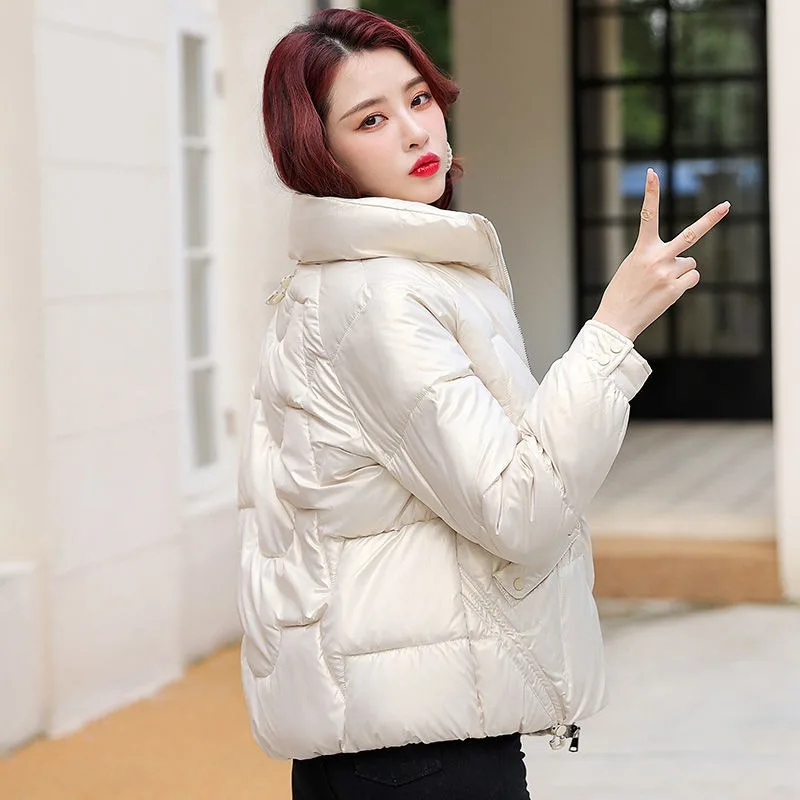 2023 New Women Down Cotton Coat Winter Bread Jacket Female Short Parkas Loose Thick Warm Outwear Given To Philandering Overcoat