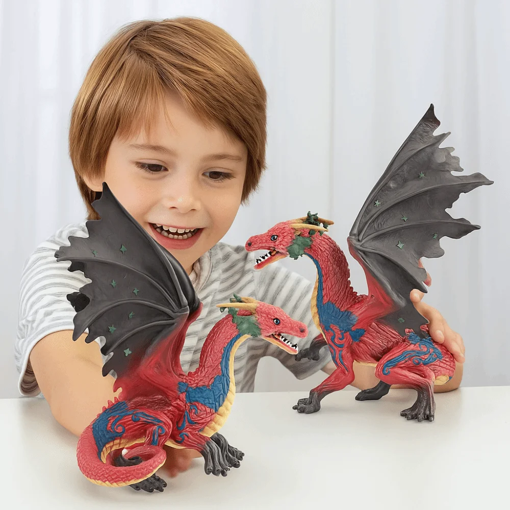 Simulação warcraft dragão criaturas míticas pvc estátua mito dragão figuras ornamento engraçado boneca dragão modelo animal