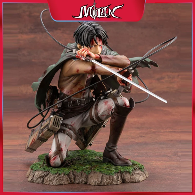 Figura DE ACCIÓN DE Attack on Titans, Figura de Anime Levi Ackerman, Kawai, Eren, Jaege, Mikasa Ackerman, Titan blindado, juguetes bonitos, 28cm