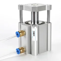 CQMB  CQMB20/25/32 No Magnet Stroke 5-100mm Thin AIR Cylinder Double Acting Guide Rod Compact Pneumatic Cylinder
