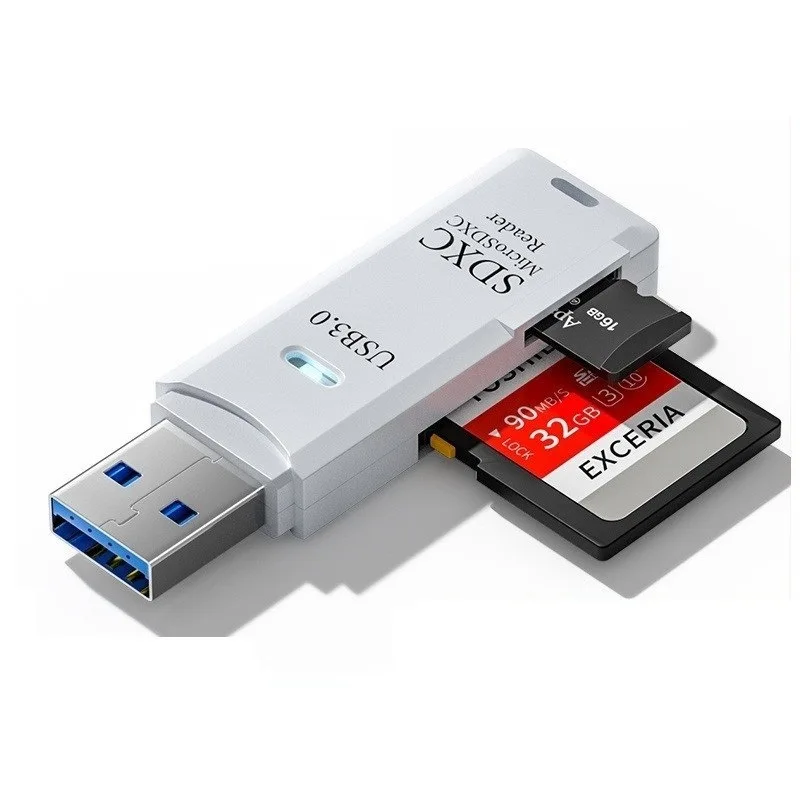 High-Speed USB3.0 Multi-Function Card Reader All-In-One SD Camera Memory Card TF Flash Drive for Computer