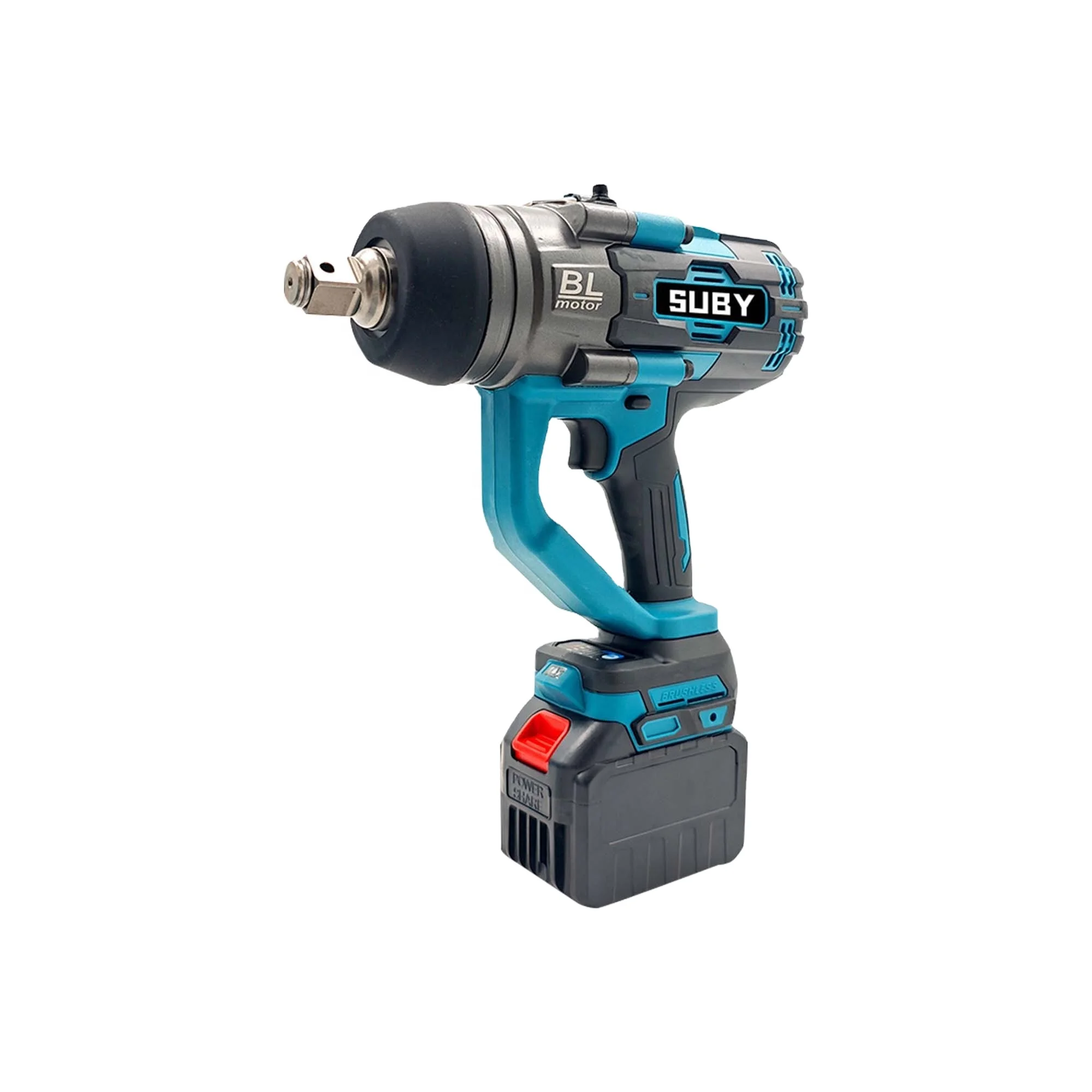 Brushless 1-inch Heavy-duty Wireless Impact Wrench Rechargeable Cordless Electric Wrench, Used for Truck Maintenance