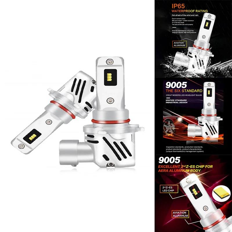 G12B LED Headlight Bulbs 12000LM 6500K 60W White Wireless Headlight LED Bulb Fog Lamp Light Turn Signal Bulb, 2PCS