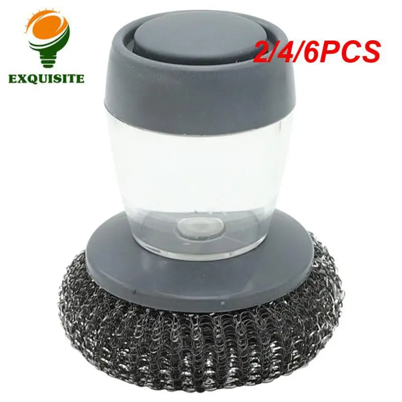 2/4/6PCS Cleaning Brush Not Hurt Hands Brush Pan Artifact Easy To Use Wholesale Cleaning Tools Kitchen Cleaning Brush