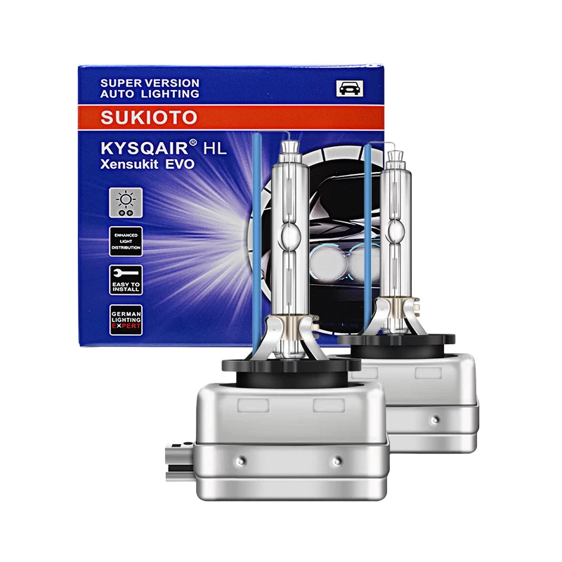 

2 ШТ. SUKIOTO ЯПОНСКИЙ ДИЗАЙН СУПЕР VISION D8S Ксеноновая ЛАМПА 35 Вт 10000 К СВЕТЛО-СИНИЙ 25000 К СИНИЙ ЦВЕТ 55 Вт XENON LIGHT D8S