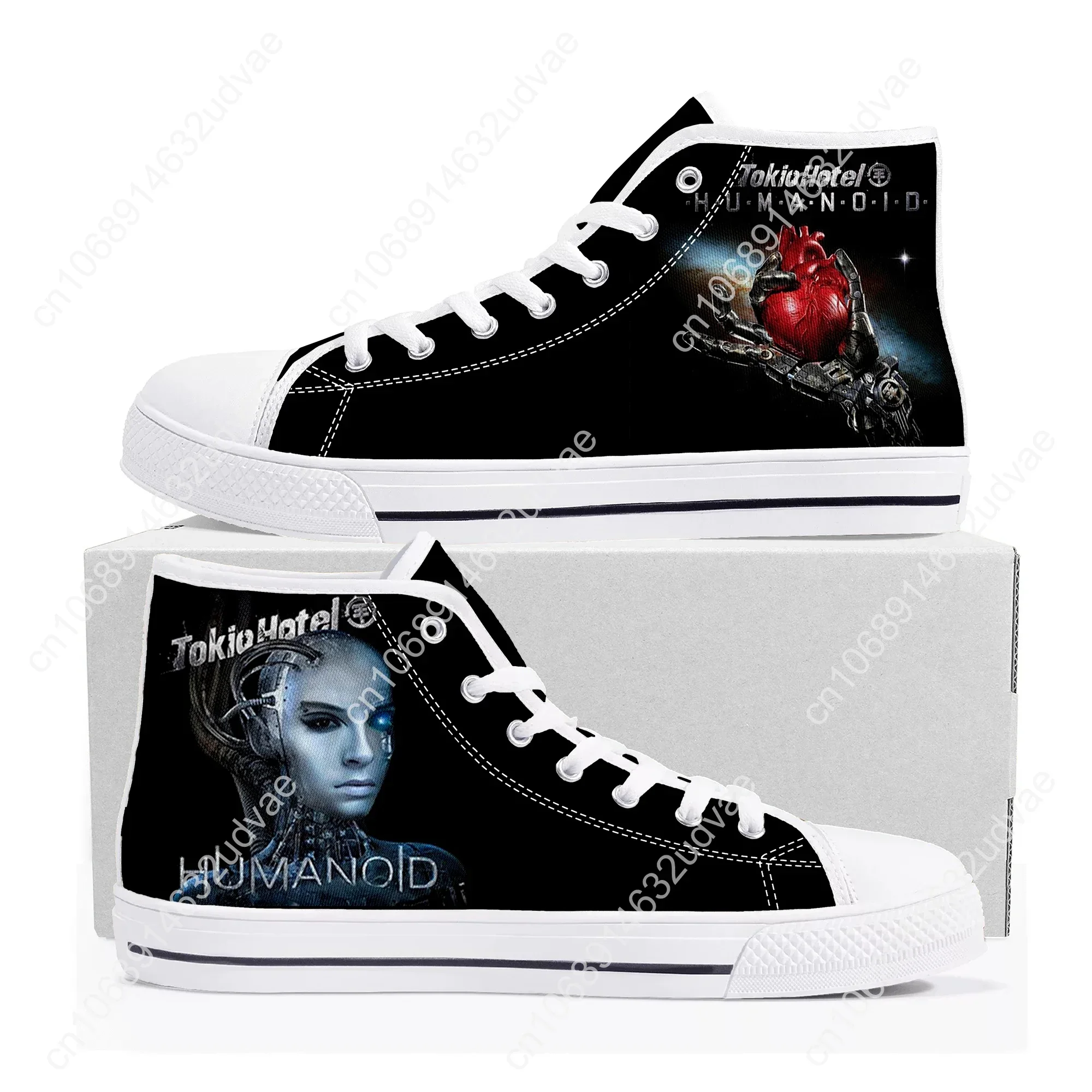 Germany Rock Band Tokio Hotel High Top Shoes Mens Womens Teenager High Quality Sneakers Canvas Sneaker Casual Couple Custom Shoe
