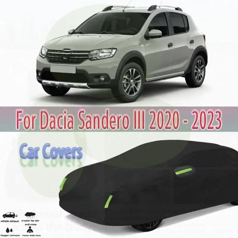 

For Outdoor Protection Waterproof Dustproof Full Sunshade for Dacia Sandero III 2020-2023 Car Covers