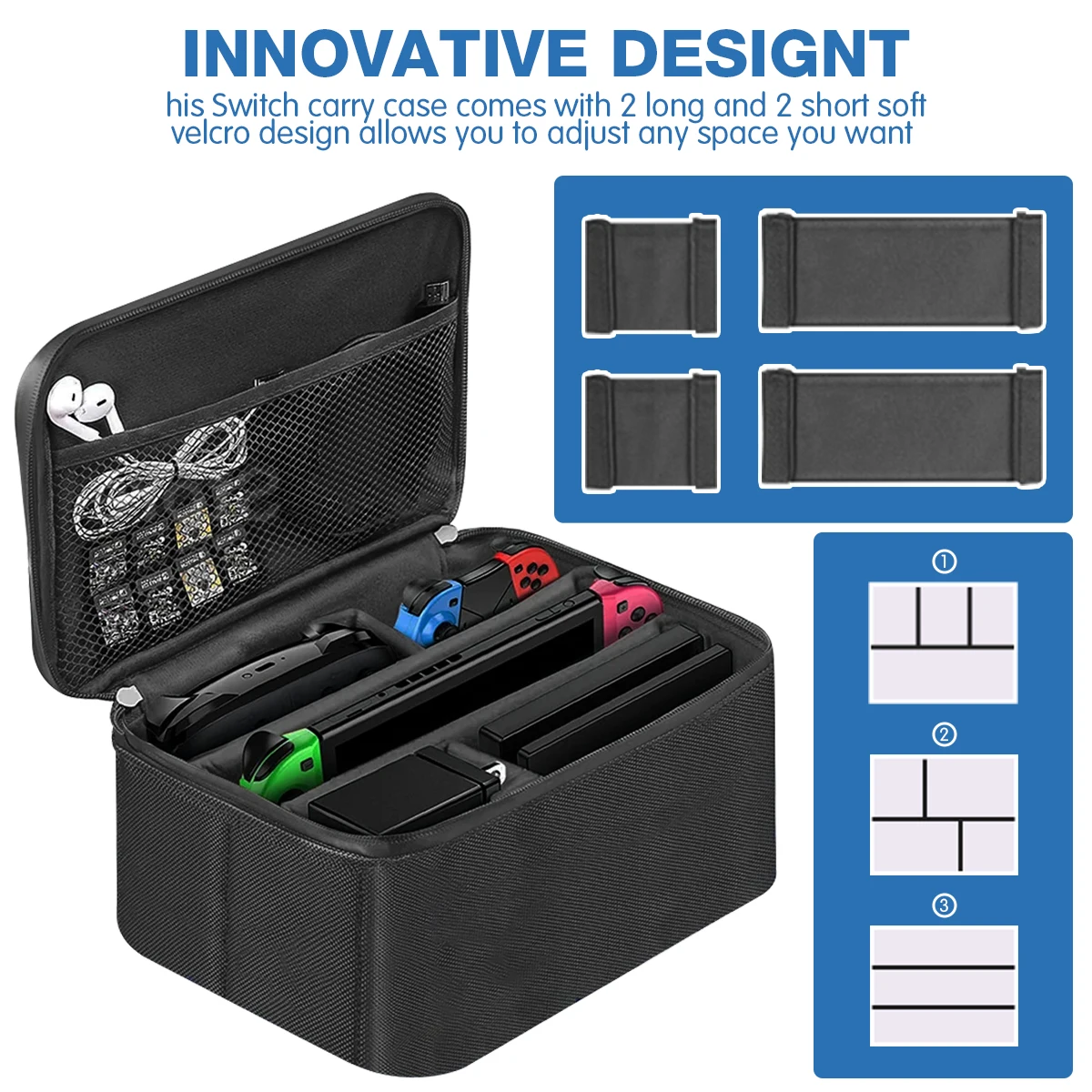 Armazenamento portátil Messenger Bag para Nintendo Switch, Acessórios Do Jogo, Viagem Maleta, OLED Console
