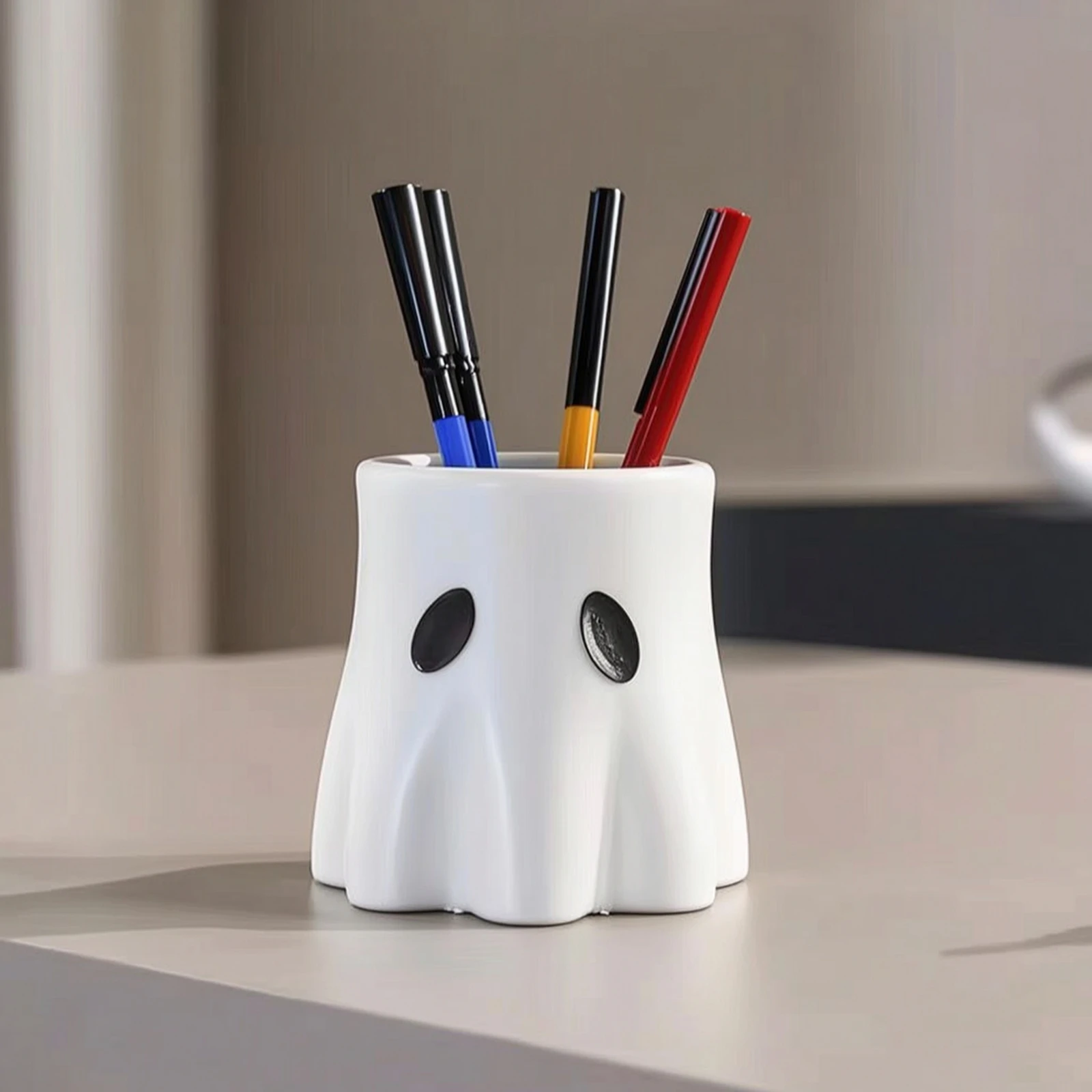 Ghost Planter Halloween Ghost Vase Compact Charming for Tabletop, Desk