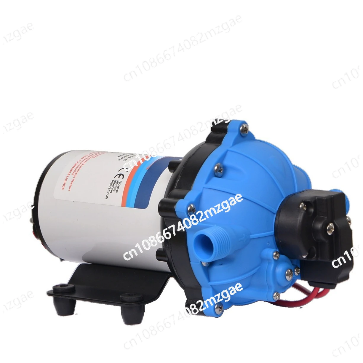 Miniature DC electric high pressure diaphragm pump 24V sprayer car wash irrigation detergent 12V self-priming booster water pump