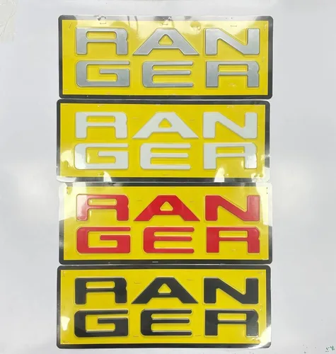 Imagen 2 del producto Para Ford Ranger T9 2022 2023 2024 nuevos modelos puerta trasera Logo letra RANGER Wildtrak Sport XLT XLS XL emblema 3D tamaño Original ABS