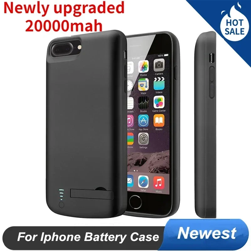 20000Mah Battery Charger Case for Iphone 14 Plus 13 Mini 12 Pro Max 11 Pro X XS XR XS Max 6 6S 7 8 Plus Battery Case Power Bank