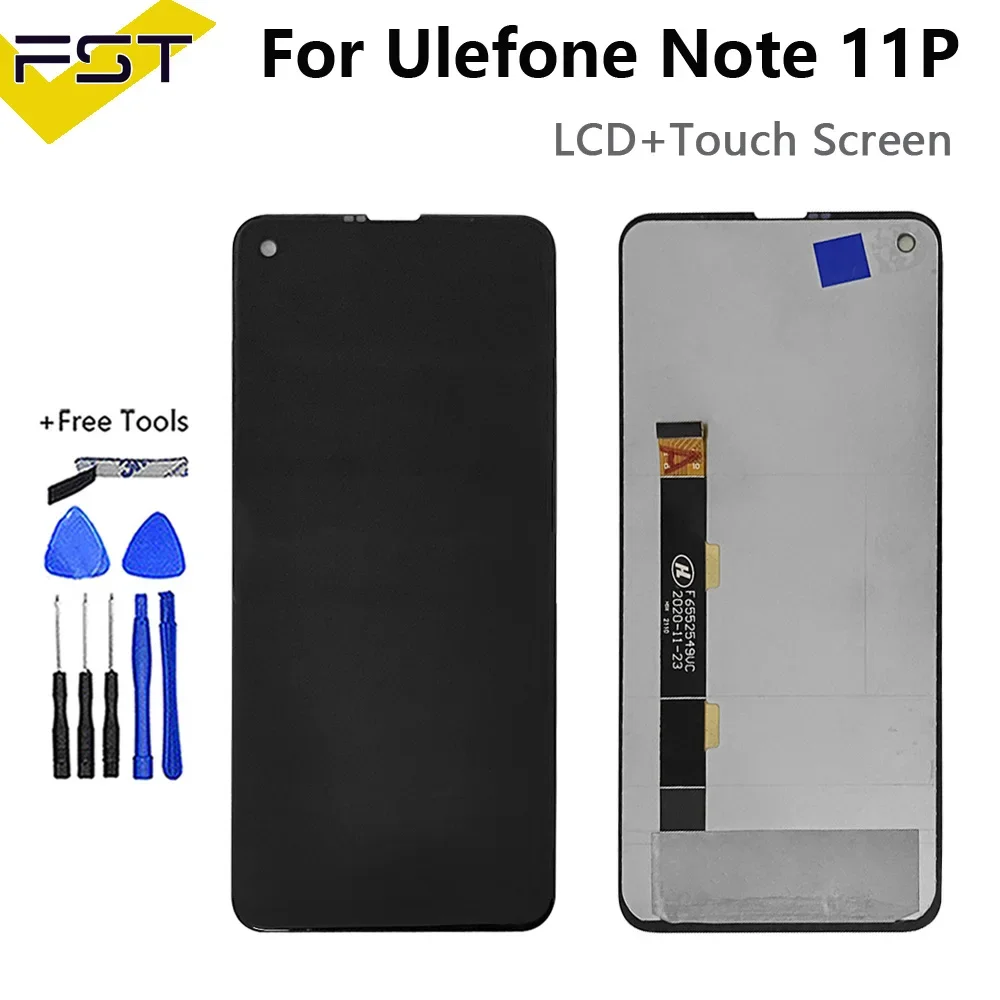 

6.55" Original For Ulefone Note 11P LCD Display + Touch Screen Assembly Replacement For Ulefone Note11P Full LCD Screen Repair